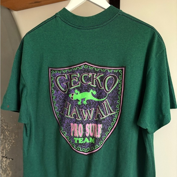 Vintage Gecko Hawaii Pro Surf Team shirt XL made in USA - Picture 1 of 8